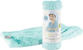 img 4 attached to 💆 Terry Top Hair Towel: Super Absorbent Head Wrap for Keeping Hair Off Your Face