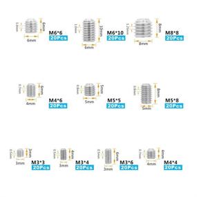 img 3 attached to 🔩 200Pcs Stainless Socket Assortment Set by QLOUNI