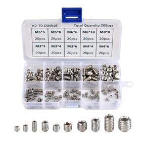 img 4 attached to 🔩 200Pcs Stainless Socket Assortment Set by QLOUNI