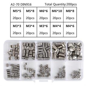 img 1 attached to 🔩 200Pcs Stainless Socket Assortment Set by QLOUNI