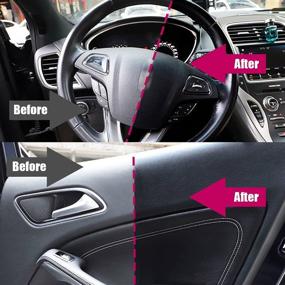 img 1 attached to Revive & Protect: Car Plastic & Trim Restorer with Ceramic Coating - Ultimate Solution for Lasting Restoration of Rubber, Vinyl, and Plastic! 1 Year Guaranteed (1 Pack)