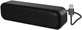 img 4 attached to 🔊 Enhance Your Desktop Audio Experience with USB Powered Computer Speaker – Easy Plug and Play for Windows PCs and Laptops