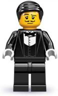 lego mini figures series 9 waiter logo