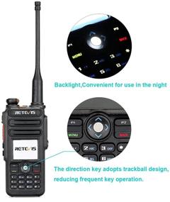 img 1 attached to Ретевис RT82 DMR радио с GPS, IP67 водонепроницаемая двухдиапазонная рация для взрослых, 2200 мАч, 3000 каналов, 10000 контактов, портативное мобильное цифровое радио - 1 штука