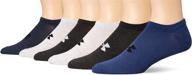 ultimate comfort: under armour men's essential lite no show socks, 6 pairs logo