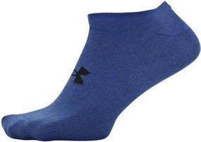 img 2 attached to Ultimate Comfort: Under Armour Men's Essential Lite No Show Socks, 6 Pairs