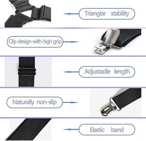 img 3 attached to 🛏️ ZOEYLAN Adjustable Bed Sheet Holder Straps - Secure and Elastic Sheet Clips for All Bed Sizes - Crisscross Mattress Sheet Keeper Straps - 2pcs Black