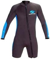 🌊 deep see aqua lung women's long sleeve 3mm shorty (13-14): superior comfort and functionality logo