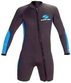 img 2 attached to 🌊 Deep See Aqua Lung Women's Long Sleeve 3mm Shorty (13-14): Superior Comfort and Functionality