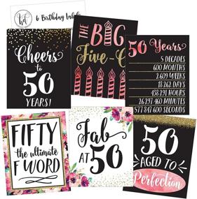 img 3 attached to 🍾 50th Birthday Wine Bottle Labels - Funny Pink & Gold Party Decorations for Her, Celebrate 50 Years Milestone Gifts - Ideal for Friend, Wife, Mom!