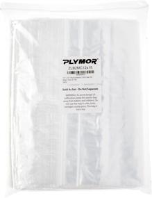 img 1 attached to 🔒 Plymor Zipper Reclosable Plastic Bags - 12x15, 2 Mil Thickness, Pack of 100: Ideal Storage Solution