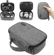 🎒 sisma small electronic accessories carrying bag for cables adapter usb sticks leads memory cards, grey 1680d-fabrics scb17092b-og - travel cords organizer logo