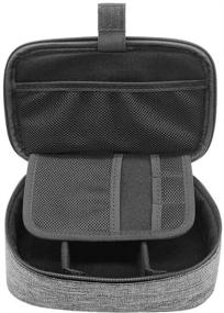 img 2 attached to 🎒 Sisma Small Electronic Accessories Carrying Bag for Cables Adapter USB Sticks Leads Memory Cards, Grey 1680D-Fabrics SCB17092B-OG - Travel Cords Organizer