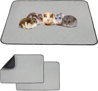 🐹 2-pack guinea pig cage liners | super absorbent & washable pee pads | anti-slip bottom bedding | small animal cage accessories logo