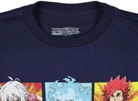 img 1 attached to 🔥 Футболка с дизайном Beyblade Burst Boys 'Spinner Tops: Графическое издание сетки персонажа.