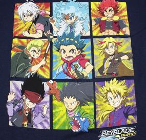 img 2 attached to 🔥 Футболка с дизайном Beyblade Burst Boys 'Spinner Tops: Графическое издание сетки персонажа.