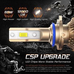 img 3 attached to 🚗 AVTOMOBIL'NAYA LAMPA ROVER 9005 HB3: Сверхяркие 60W 12000 люмен 6000K CSP-кристаллы комплект конверсии LED-ламп для замены фаркопа