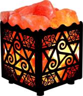 🏔️ himalayan pink salt lamp basket with dimmer cord bulb: enhance your space with soothing glow and adjustable ambiance логотип