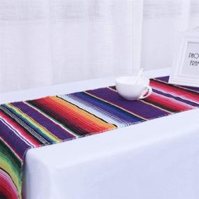 img 3 attached to Humorous Mexican 14x108 Fringe Table Runners