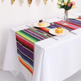 img 4 attached to Humorous Mexican 14x108 Fringe Table Runners