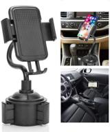 📱 convenient and versatile: marrrch adjustable gooseneck cup car phone mount for iphone xs/xs max/xr/x/8/8plus/7/7plus, galaxy s7/s8/s9/s10/s10e, google nexus, huawei, and more (gray) logo