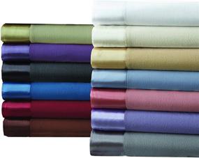 img 1 attached to 🍷 Premium Queen Size Wine Sheet Blanket with Satin Hem - Ideal for All Seasons, Year-Round Comfort