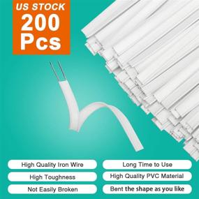 img 3 attached to Double Core PE Plastic Nose Bridge Strip, 10 cm Nose Wire for DIY Mask Accessory - Enhance Your Nose Bridge for Masks