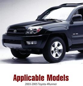 img 3 attached to Фары для туманов AUTOWIKI премиум-качества для Toyota 4Runner 2003-2005: оригинальные заменители 2 шт. прозрачные линзы