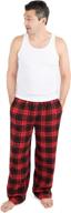 👖 leveret xxl flannel bottoms: comfy men's sleep & lounge pajama clothing logo