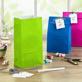 img 3 attached to 🎉 Hallmark Solid Color Party Favor and Wrapped Treat Bags (30 Ct., 5 Each): Perfect for Birthdays, Baby Showers, Kids Crafts, and More!