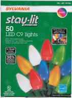 sylvania stay lit multicolored faceted lights logo