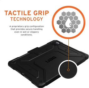 img 1 attached to 📱 UAG iPad Pro 12.9-inch (4th Generation, 2020) Case Metropolis [Black] - Slim, Heavy-Duty, Military Drop Tested Cover with Multi-Viewing Angles Stand