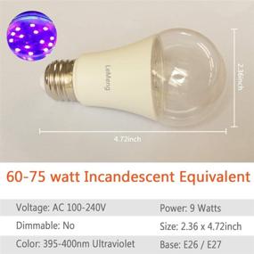 img 3 attached to 💡 SEO-optimized Blacklight Fluorescent Bulbs: Ultraviolet Equivalent 395-400Nm