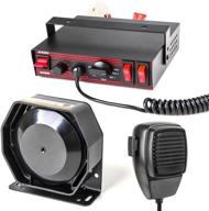 🚓 smallfatw 100w car horn amplifier with 8 tones, handheld microphone - emergency siren for truck, car alarm pa system - police siren speaker, dc 12v logo