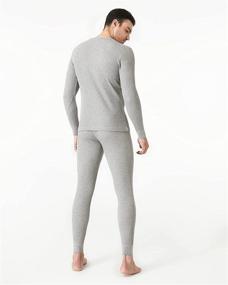 img 3 attached to LAPASA Thermoflux M60: Men's Premium Waffle Knit Thermal Underwear Set - Long Sleeve Shirt & Pants for Extreme Warmth