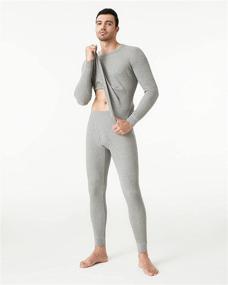 img 2 attached to LAPASA Thermoflux M60: Men's Premium Waffle Knit Thermal Underwear Set - Long Sleeve Shirt & Pants for Extreme Warmth