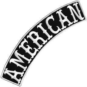 img 2 attached to VEGASBEE® AMERICAN BLACK WHITE EMBROIDERED DECORATIVE