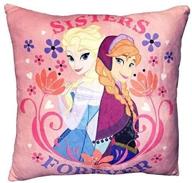 disney frozen flowers decorative pillow logo