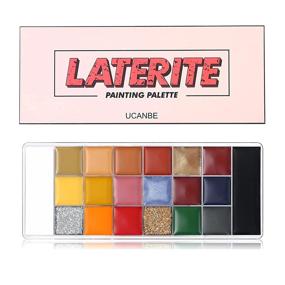 img 4 attached to UCANBE 20 Colors Laterite Body Face Paint Palette: Non-Toxic Oil Art Kit for Adults - Halloween Cosplay SFX Makeup & Camouflage Painting