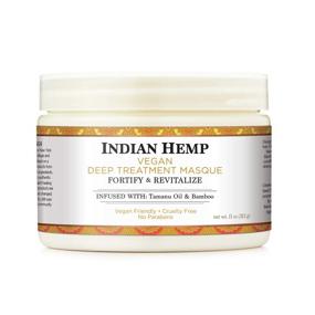 img 4 attached to 💪 Nubian Heritage Indian Hemp Deep Conditioner Hair Mask - 11 oz for Strengthening Weak Hair