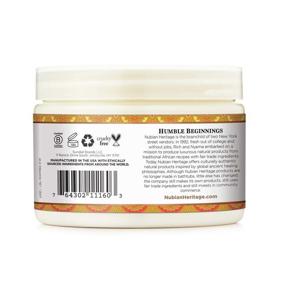img 2 attached to 💪 Nubian Heritage Indian Hemp Deep Conditioner Hair Mask - 11 oz for Strengthening Weak Hair