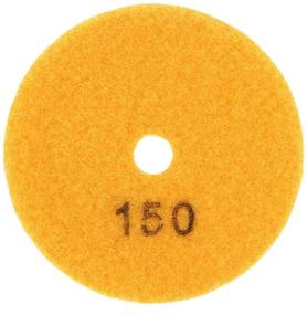 img 3 attached to 🔹 10-in-1 Diamond Wet Polishing Sanding Grinding Pads with Rubber Backer Pad for Granite Concrete - 4 inch Size - uxcell