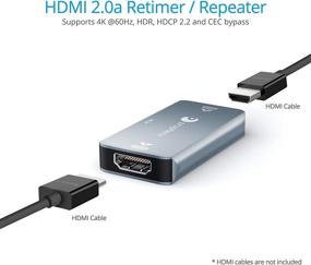 img 2 attached to gofanco 4K HDMI 2.0 Репитер и ретаймер | Усилитель HDMI сигнала и экстендер до 4K @60Hz | YUV 4:4:4, HDR, HDMI 2.0а, HDCP 2.2, 18Gbps, прохождение CEC, каскадирование (PRO-HDrepeat)