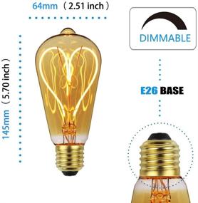 img 2 attached to 💡 Tuneucle Edison Bulbs: ST64 Bulb Equivalent - A Perfect Lighting Solution