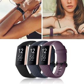 img 1 attached to 📱 COLAPOO Charge 3 Ремешки - 3 штуки силиконовых ремешков для Fitbit Charge 4/3/3 SE