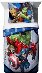 img 3 attached to 🛏️ Marvel Avengers Fight Club Comforter Set - Super Soft Reversible Bedding for Kids - Fade Resistant Microfiber - Official Marvel Product