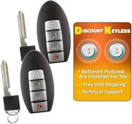 🔑 budget-friendly 2-pack keyless remote key fob for kbrastu15, cwtwb1u821 logo