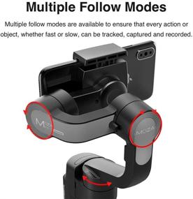 img 2 attached to 📱 Ultimate Handheld MOZA Mini-S Foldable Smartphone Gimbal: Object Tracking, Timelapse, Zoom Inception - iPhone/Samsung/Huawei Compatible!