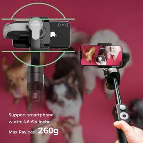 img 3 attached to 📱 Ultimate Handheld MOZA Mini-S Foldable Smartphone Gimbal: Object Tracking, Timelapse, Zoom Inception - iPhone/Samsung/Huawei Compatible!