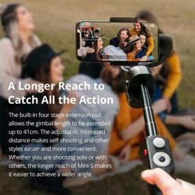 img 1 attached to 📱 Ultimate Handheld MOZA Mini-S Foldable Smartphone Gimbal: Object Tracking, Timelapse, Zoom Inception - iPhone/Samsung/Huawei Compatible!